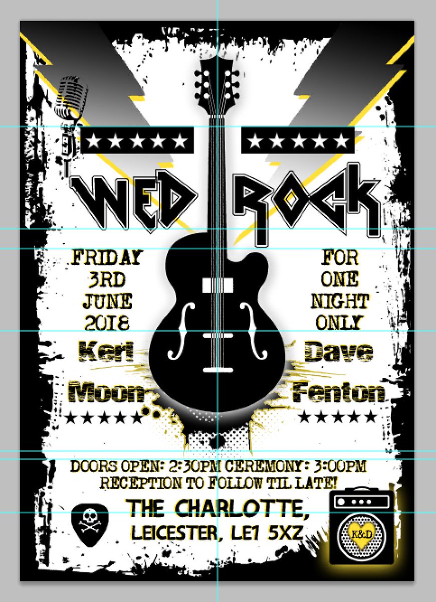 Methimonasunday's tweet photo. I managed to sit down, relax &amp; do a little bit of designing for once #weddingfestival #rocknrollbride #metalwedding https://t.co/fXOuVhTNDc