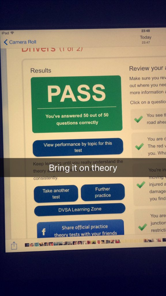 Hopefully I'm ready for it #theorytest #hardpart