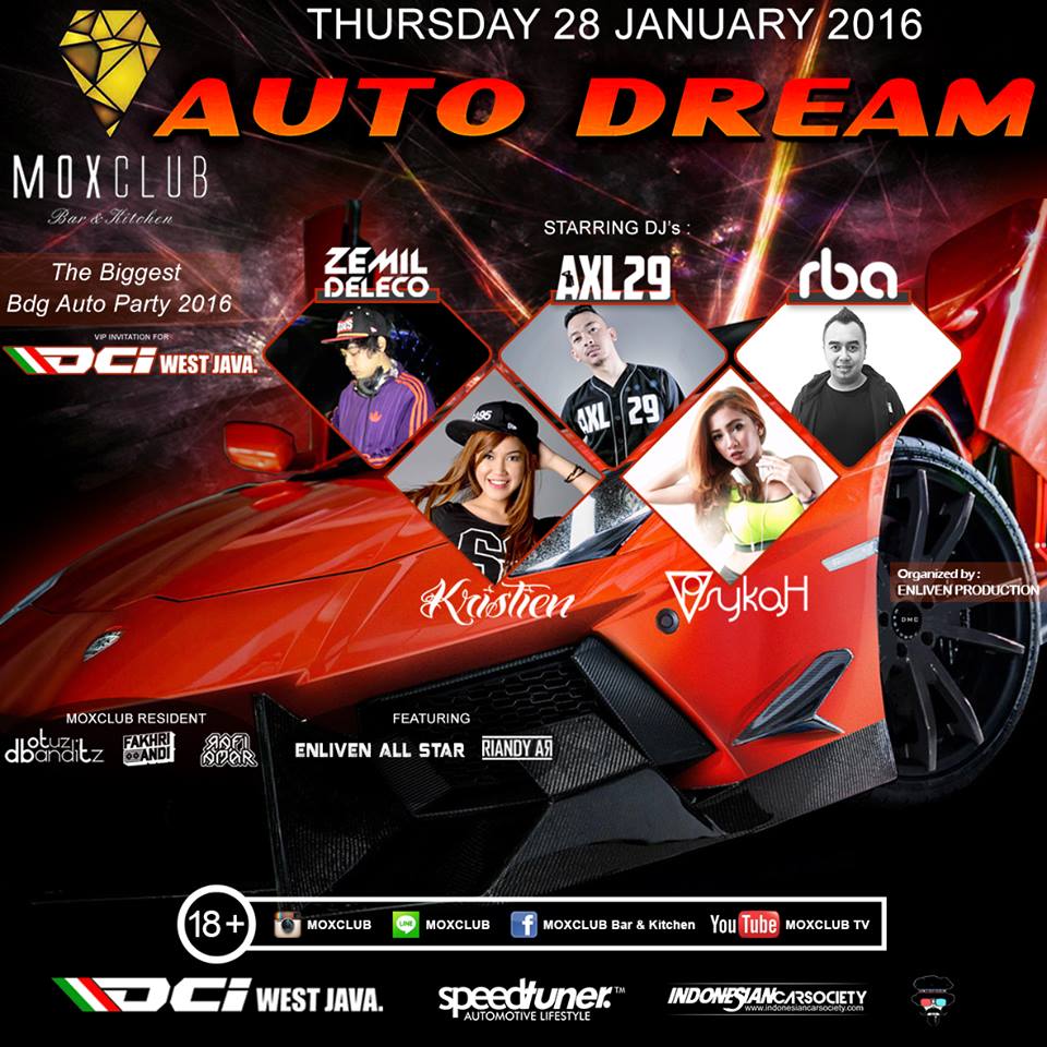 THURSDAY #BdgAutoParty2016 <a href="/MOXCLUB/">MOXCLUB Bar&Kitchen</a> 28-01-2016 Party With 'DCI WEST JAVA' &amp; ALL AUTO CLUB BDG, RSVP Table 321B038B