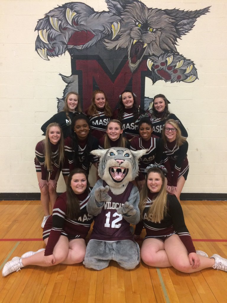 MASH_Cheer's tweet image. Only one more week until the end of our 2015-2016 season! 🎀🐾 Go Wildcats!
