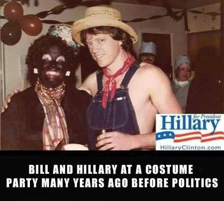 Hillary Clinton in blackface - photo media will never show