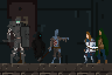 chatrumthegame's tweet photo. Some enemies of the Undead and heroes size comparison. #pixelart #gamedev #chatrum https://t.co/RE1ACOxYIm