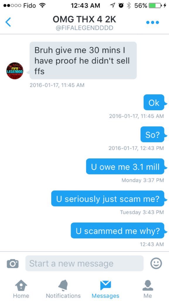 Fut_Cop2016's tweet image. RT AND BLOCK @FIFALEGENDDDD HE SCAMMED 3.1M IOS FOR 10K PS4