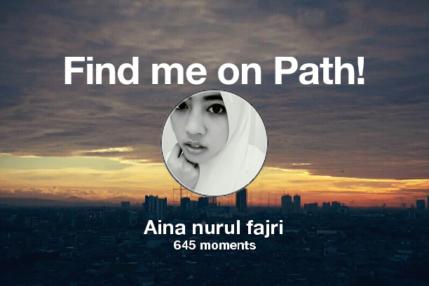 aiifajri's tweet photo. I've shared 645 memories with my friends on #Path - see them now at https://t.co/0BvJLN6euw! #thepersonalnetwork https://t.co/h3r00wZGYm