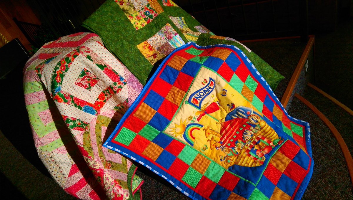 SPUCworship's tweet photo. Thank you to the #PieceMakers these quilts will help keep our #SyrianRefugee family warm! #SPUC @UnitedChurchCda https://t.co/dyE0cqfDuF