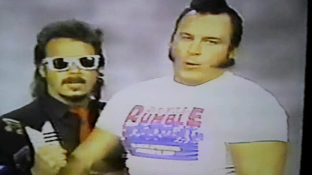 80sCreativeTeam's tweet image. In return for cutting a meaningless promo about his Rumble chances we gave Honky Tonk a free shirt #HonkyHappy
