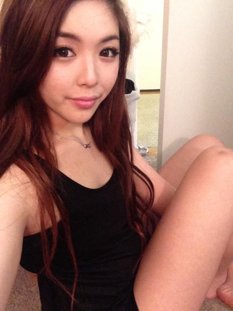Cute chinese girl selfie