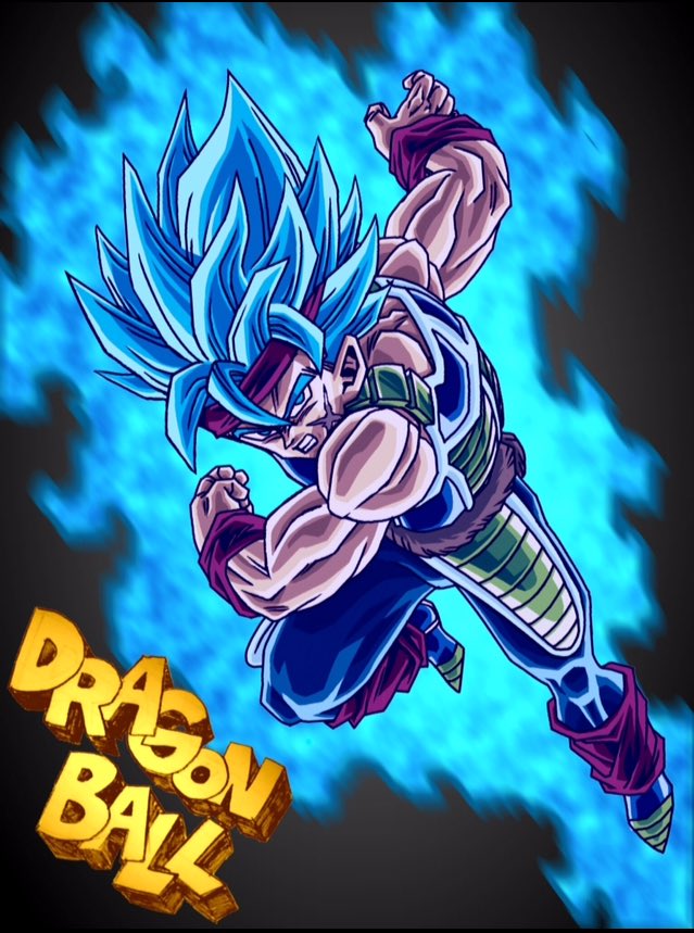 以前描いたバーダックの
SSGSSです。ヒーローズカードは一旦諦めました（笑）