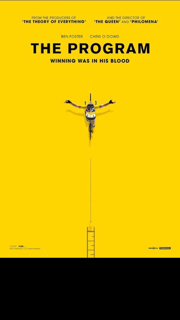 cinepolisID's tweet photo. RT twit ini untuk memenangkan 2 tiket premiere 'The Program' Rabu ini jam 19.00 di Cinemaxx FX. #TheProgramCinemaxx https://t.co/FOHciE9oFJ