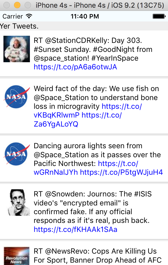 thestereobus's tweet photo. Building a read-only twitter client on iOS as my React Native learning project. Probably will release it eventually. https://t.co/3Wyl9og8TL