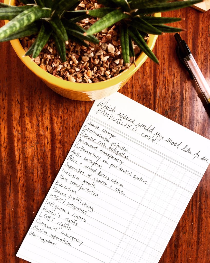 pampublikoph's tweet image. Which issues do you want PAMPUBLIKO to cover? #2016 #policyissues #poll