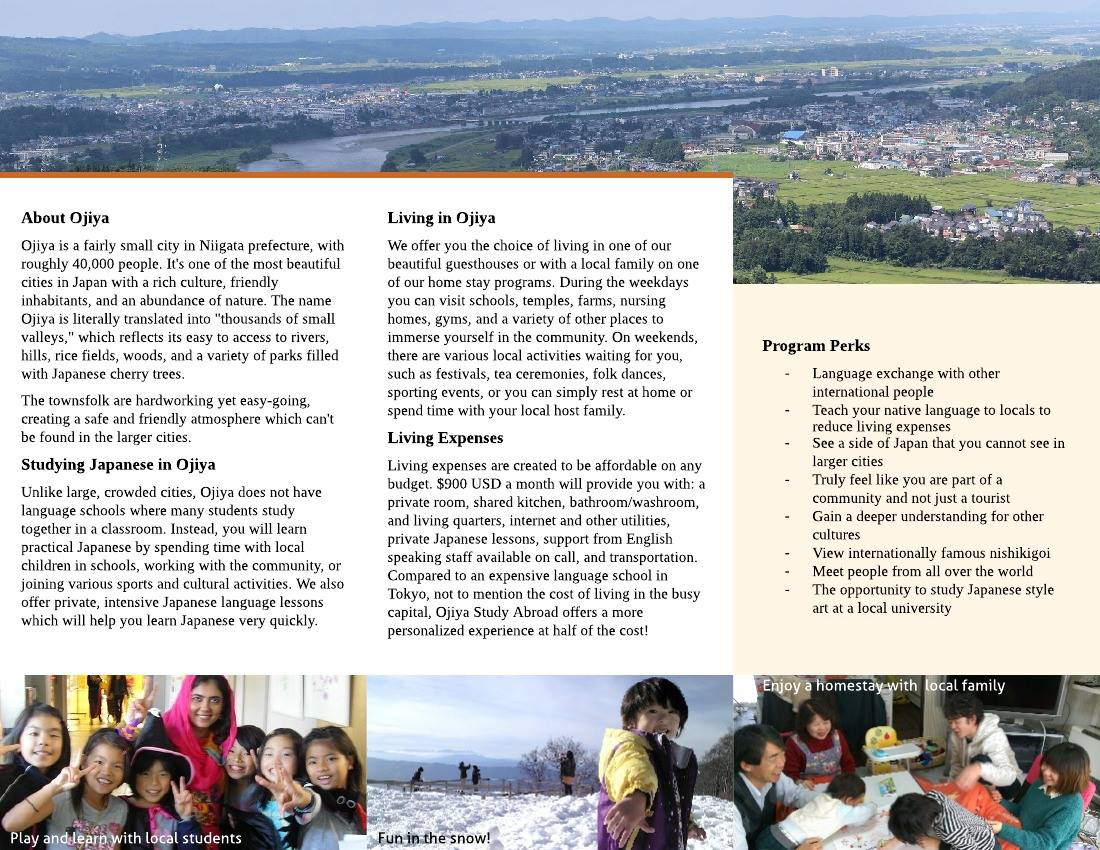 OSA pamphlet! Check it out now if you're interested in a truly unique learning experience in Japan!