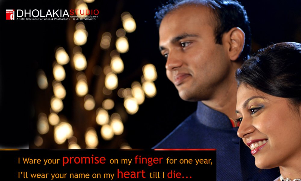 DholakiaStudio's tweet photo. I ware your #promise on my #finger for one year, i'll wear your name my #heart till i #die... https://t.co/dG0PSu6oue