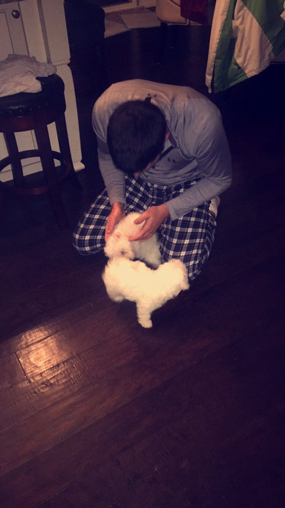 bar_Darrian's tweet photo. Seriously He likes dogs more than he likes me. ✌🏽️🙃 https://t.co/kxBg7rOIVe
