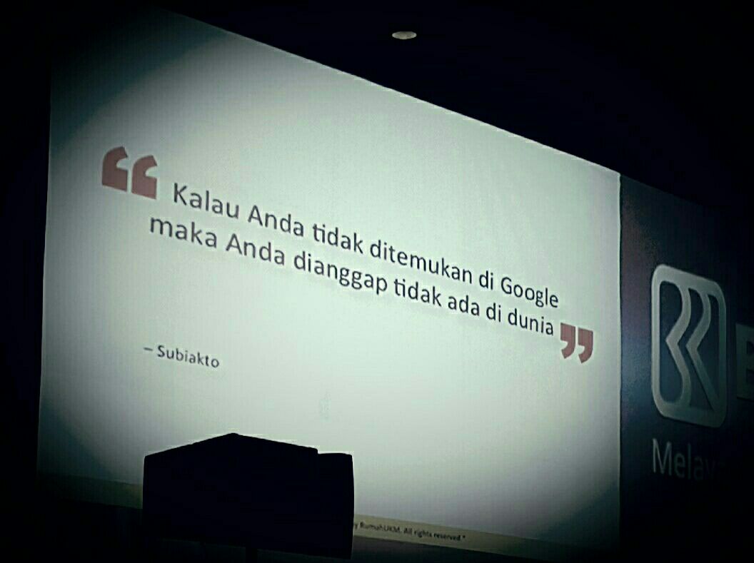 BANKBRI_ID's tweet photo. @subiakto : Tinggalkanlah digital footprint sebanyak mungkin #UMKMDigital https://t.co/L5ztGAOo8W