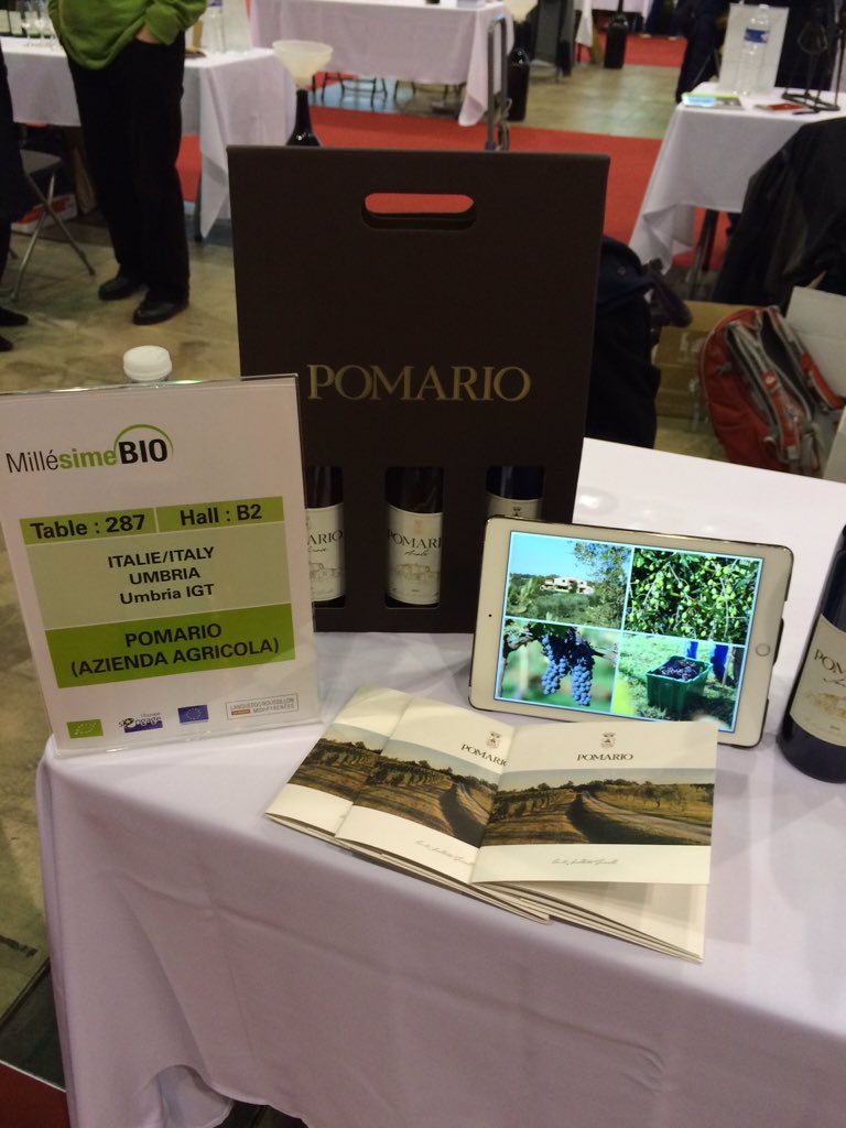 Pomario is at MillésimeBio!! #Pomario #MillésimeBio #organic #healthy #wines #Umbria