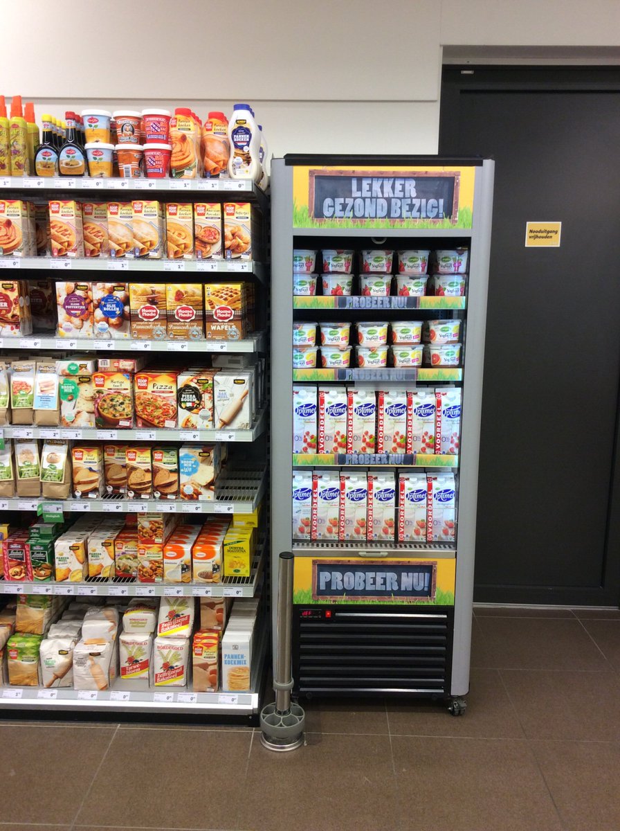 Gezonde coolerplan voor komende week, om de shopper nog meer te triggeren! #Lekker_ gezond_Bezig #impuls