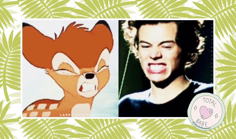sugarscape's tweet image. We've come to the shocking conclusion that Harry Styles is actually Bambi - here's why bit.ly/1ZyzKsp