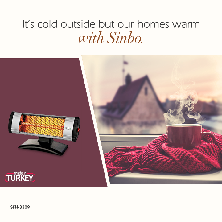 It’s #cold outside but our homes warm with Sinbo :)
#sinbo #heater #winter #warm #madeinturkey