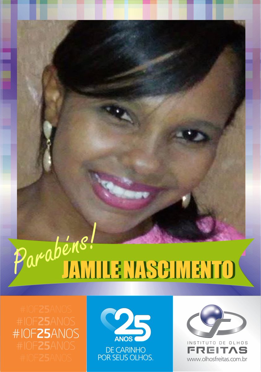 Hoje é aniversário da nossa colaboradora Jamile Nascimento. Parabéns!!