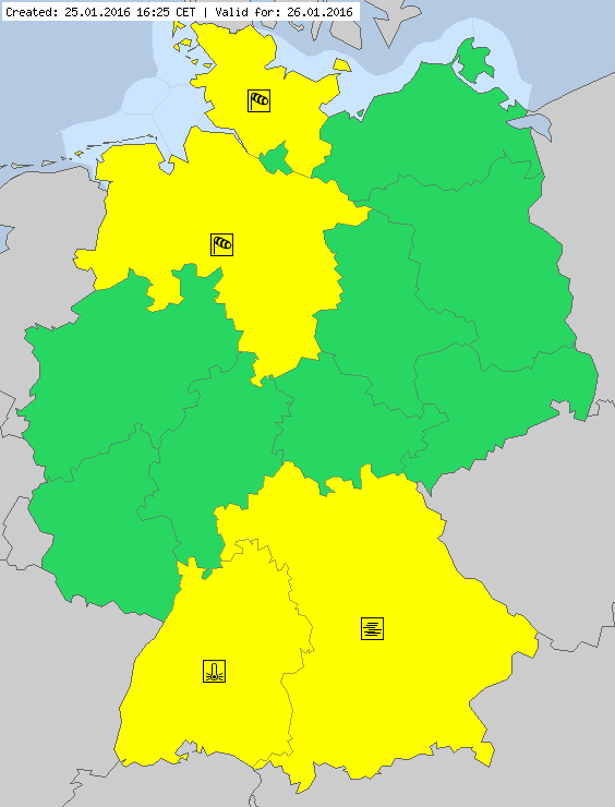 Warning for wind gusts of 21 m/s, fog & low temperatures in southern & northwestern Germany(meteoalarm.eu/en_UK/1/0/DE-G…)