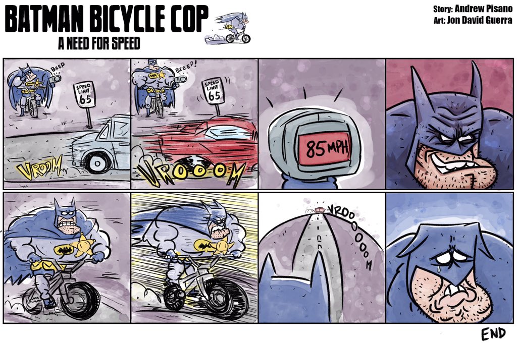 BatBicycleCop's tweet image. A Need For Speed #Batman #BatmanComic