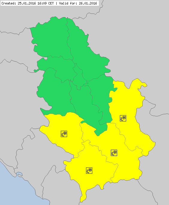 Warning for slush/melting snow & local flooding in southern Serbia (meteoalarm.eu/en_UK/1/0/RS-S…)