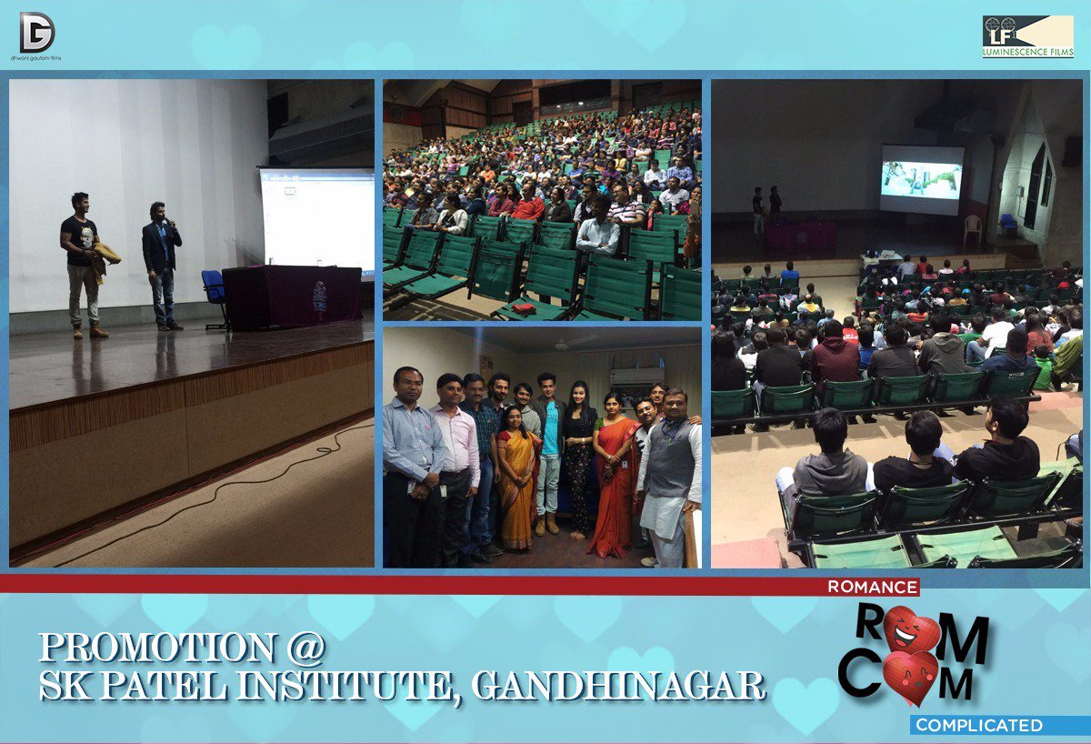 RomcomTheFilm's tweet photo. It was stupendous experience at S.K.Patel collage for MCA &amp; MBA, Thanks for your love and Support !

#ROMCOM https://t.co/wjk8i9J34b