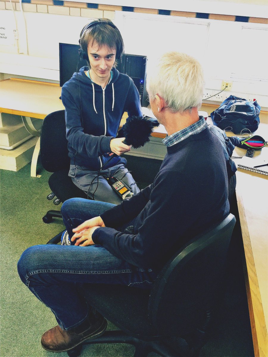 robwmedia's tweet photo. John Coster being interviewed by Ben about his experience running #citizenseye #communitymedia #dmulocal #tech1502 https://t.co/9nIEtD0oDV