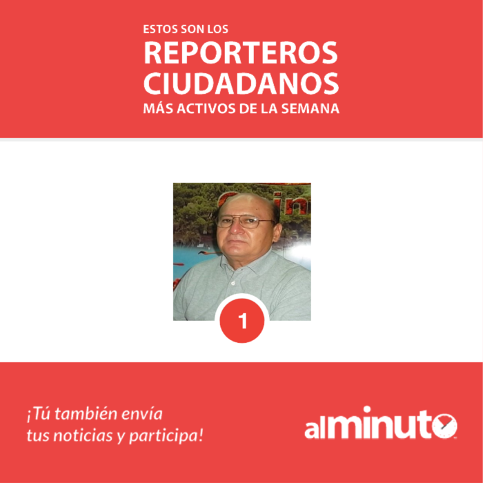 meridaalminuto's tweet photo. #MeridaAlMinuto
Estos son los Reporteros Ciudadanos más activos de la semana.
Envía tu noticia y participa. https://t.co/SYBpXvGPGt
