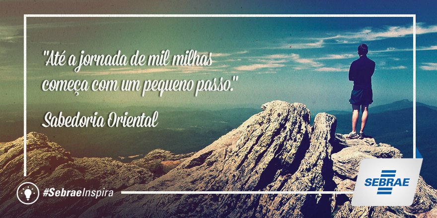 sebrae's tweet photo. Coloque seus planos em prática! Começar é o primeiro passo. #SebraeInspira https://t.co/BqN7iWp9Lr