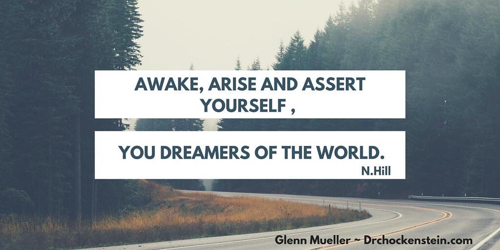 GlennMueller_jr's tweet photo. Awake arise and assert yourself #prouctivity #creative #entrepreneur #inspire #mondaymotivation https://t.co/HBGyJJDaqJ