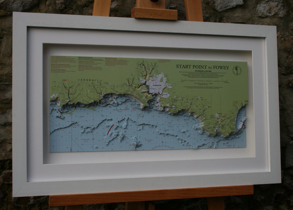 Framed Nautical Charts