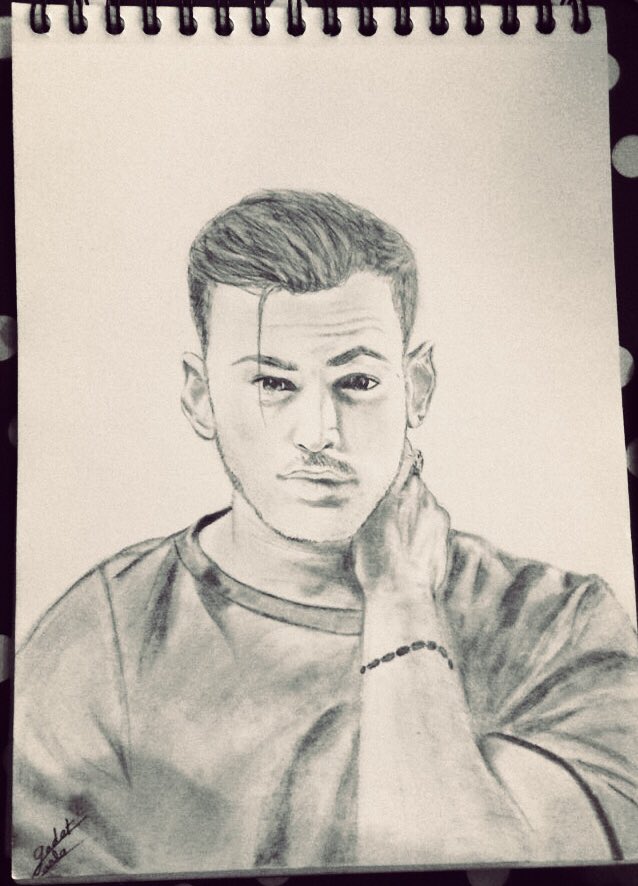 Carla_Mhd's tweet photo. Terminé ✏️ @davidcarreira #davidcarreira #3 #draw https://t.co/dQeReG9Gbv