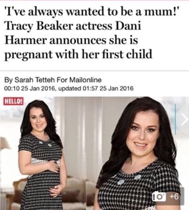 GeorgeyGarrett's tweet photo. You know you're getting old when Tracy beaker is pregnant 😳 https://t.co/MaXYZowSFV