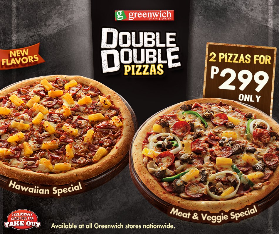 greenwich pizza promo 2017