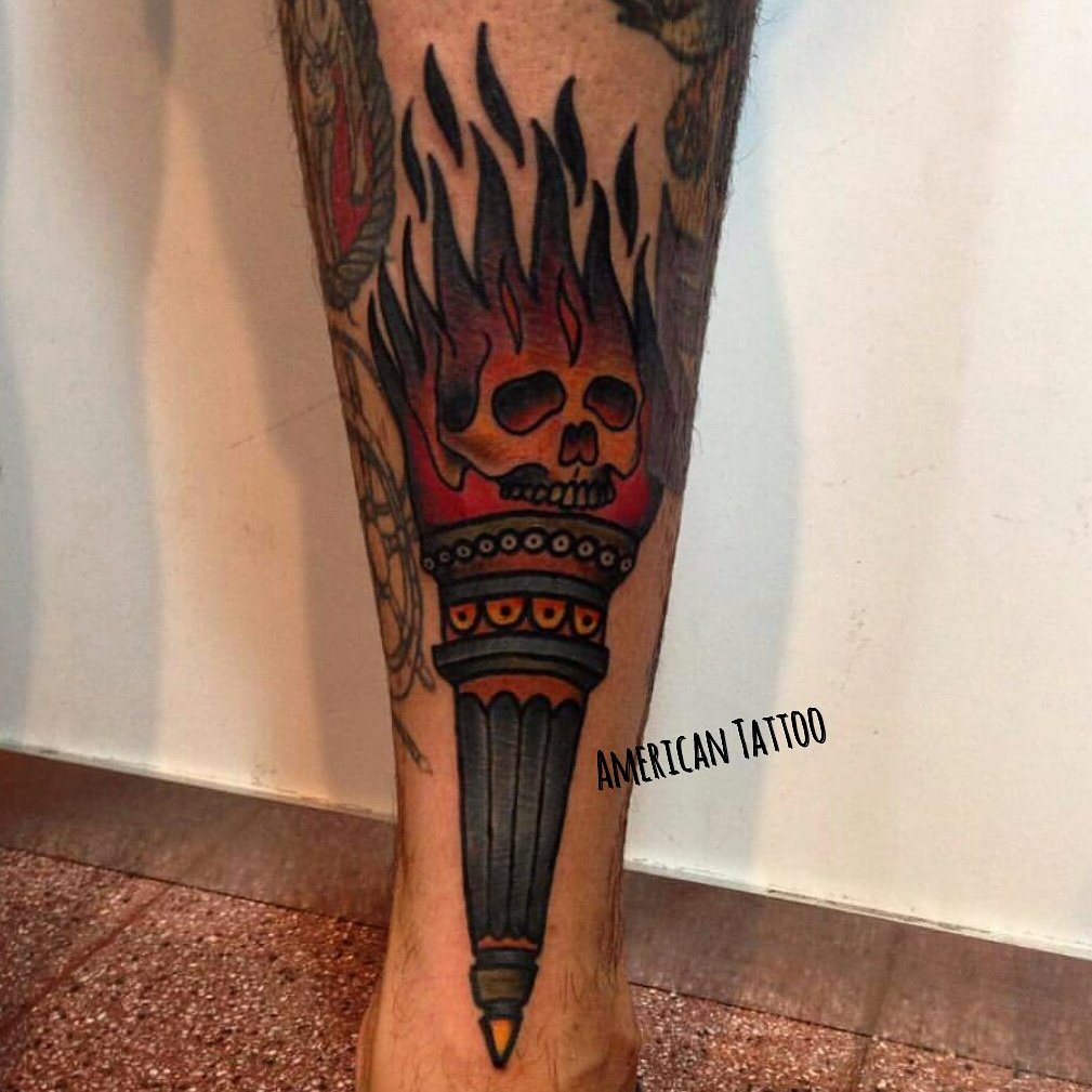 American Tattoo в X: «Antorcha tradi by Juanma https://t.co/wW9FZhPIrj» / X