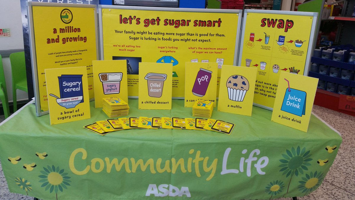 AsdaBlyth's tweet photo. Me and my Banana man promoting Change 4 Life in our Foyer! Have you got the app yet? @Change4Life https://t.co/1GoNNAvXam