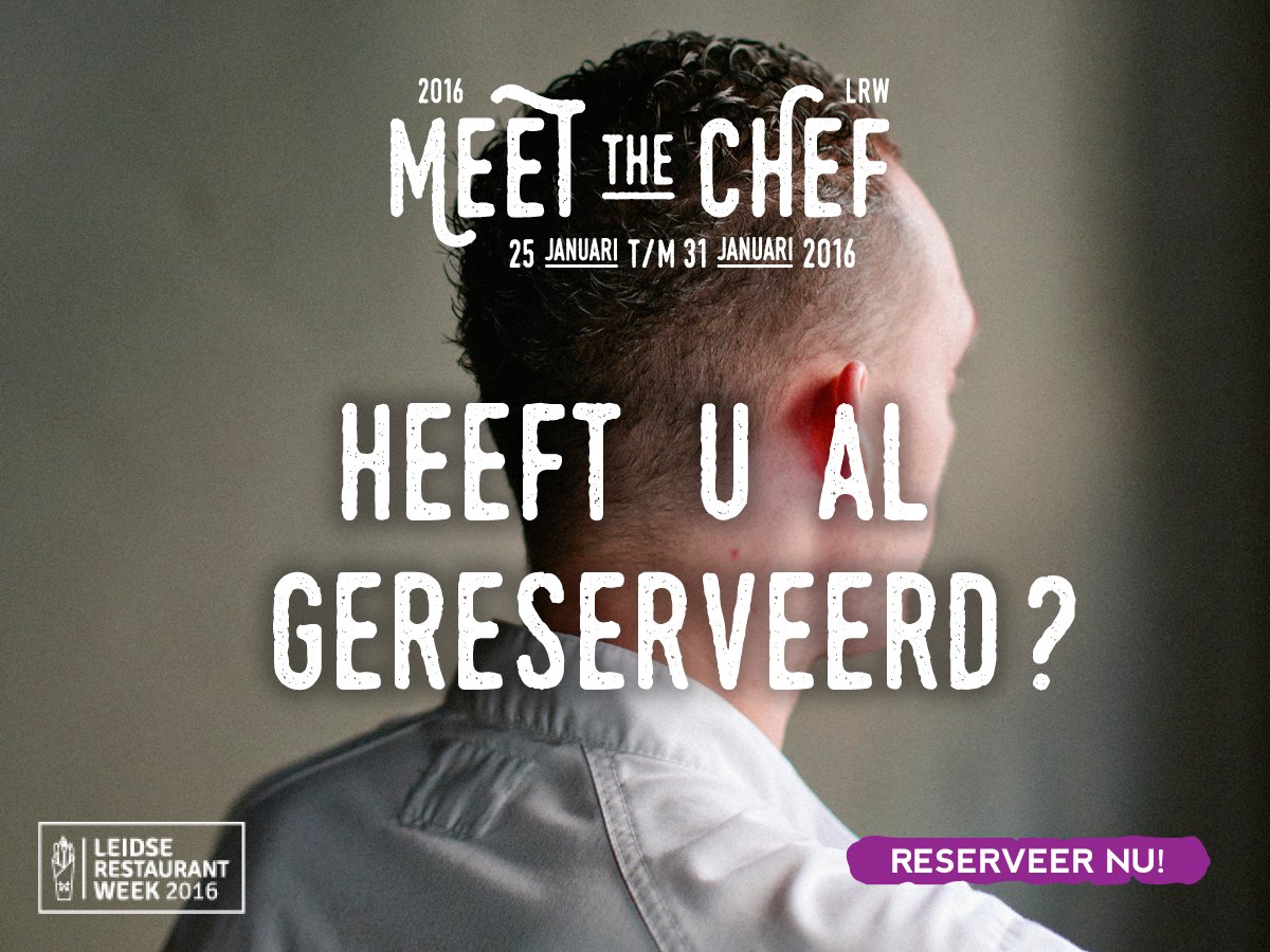 Leidslekkers's tweet photo. Vandaag begint de Leidse Restaurantweek!
Heeft u al gereserveerd? Reserveren kan via https://t.co/pbgGo6y5lQ https://t.co/Hh3nhYer9x