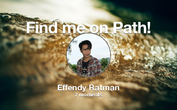 Effendy_Ratman's tweet photo. Find me on #Path now! Go to: https://t.co/Y772ay5N21! #thepersonalnetwork https://t.co/12Fzr4WAPo