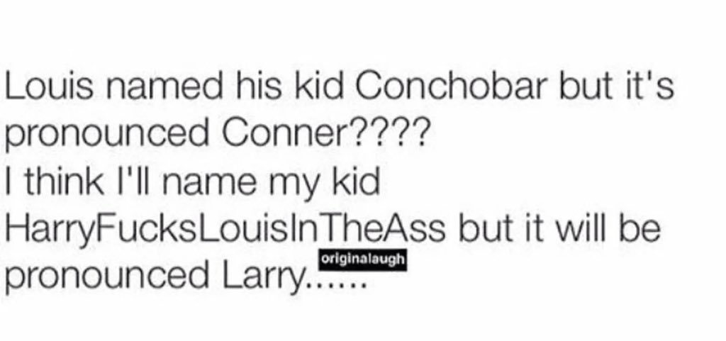 atx_briii's tweet photo. Guys this gone to conchofar #conchobar #LarryIsReal #CongratulationLouis #onedirection https://t.co/HrDmshDoyU