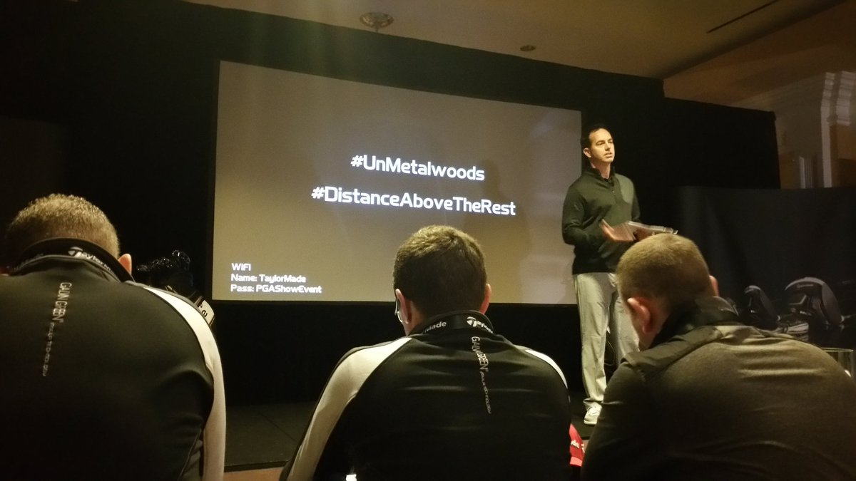 MyGolfSpy's tweet photo. TaylorMade officially launching #M2 products. Describing 2016 as "the year of M for us." #DistanceAboveTheRest https://t.co/DpSuzAnAOc