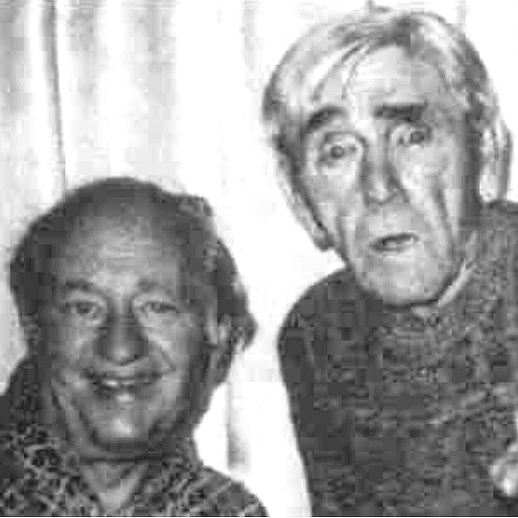 CiudadRetro's tweet photo. Ultima foto de Larry y Moe #LosTresChiflados #PubliRetro Parte de historia convertida en recuerdos... RT SiLoViste. https://t.co/qxSdouex28