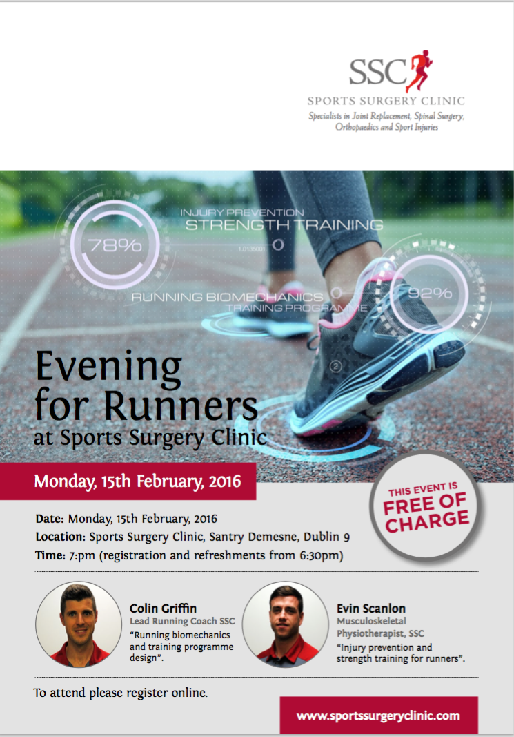 SSCRunning's tweet photo. ‘An Evening For Runners’ free running seminar Monday Feb 15th @sscsantry. Register here: https://t.co/QEyzjNFRMs https://t.co/glX63EVl8K