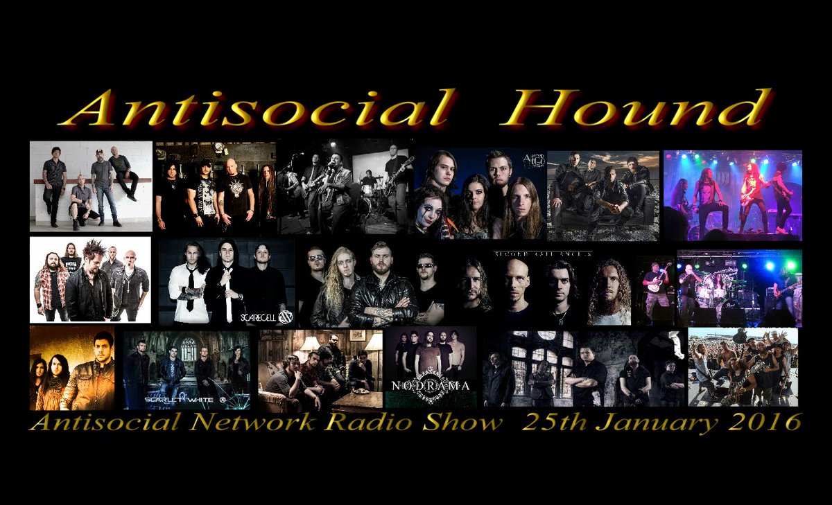 The latest show  <a href="/DaysOfJupiter/">Days Of Jupiter</a> <a href="/Scarecell/">Scarecell</a>  <a href="/NorthTilDawn/">North Til Dawn</a> <a href="/secondrateangel/">Cplewis</a> <a href="/mortal_fear/">MORTAL FEAR</a>  houndmusic.co.uk/Antisocial_Net…