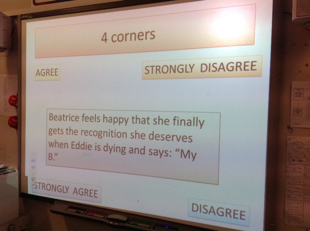 BCA_English's tweet image. Year 11 discussing their views on Beatrice #developingunderstanding #character #AViewfromtheBridge #ArthurMiller