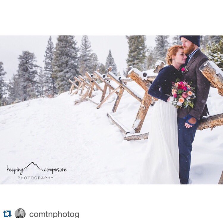 petalandbean's tweet photo. There's just something so beautiful about winter weddings! Photo by @COmtnPhotog #winter #wedding #florist #bouquet https://t.co/FdpsHIk12A