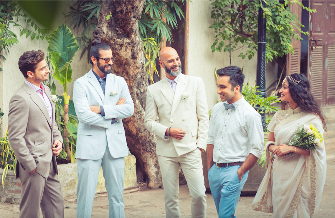 Groomsmen styled by us at Bridelan for a dreamy rustic wedding #rusticwedding #groomsmen #bridelanindia #bridelan