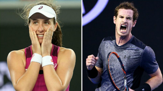 Andy Murray has joined Johanna Konta in the Australian Open quarter-finals.

bbc.in/1Vk63Ks