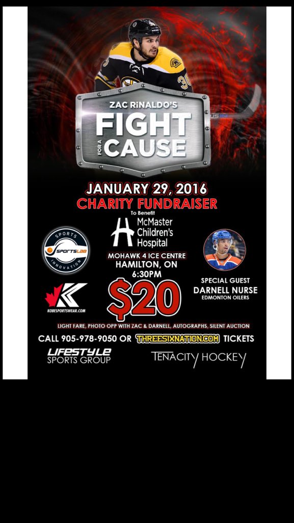 ZACRINALDOSFFAC's tweet photo. Tickets will be sold @ door this Friday @Mohawk4Ice for #fight4acause fundraiser. https://t.co/F9bKKeQBye